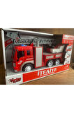 Sürtmeli Sesli Işıklı Su Püskürtmeli İtfaiye Aracı Oyuncak İtfaiye Arabası Merdivenli Su Püskürtür