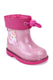 İGOR W10339 BIMBI UNICORNIO GLITTER 093-FUCSIA ÇOCUK YAĞMUR ÇİZMESİ