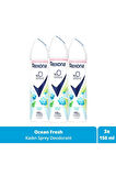 Kadın Sprey Deodorant Ocean Fresh %0 Alüminyum 48 Saat Ter Kokusuna Karşı Koruma 150 Ml X3