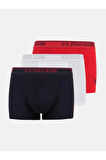 Erkek, Lisanslı, USPA, Pamuklu, Ekonomik, Çeyizlik,3'lü Boxer Set (Kutulu)