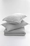 MERİNOS MODERN LİNE 3 PARÇA BATTANİYE SET (ÇİFT KİŞİLİK) GRİ