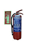 6 Kg Kuru Kimyevi Yangın Söndürme Tüpü Askı Aparatı Fosforlu Levha
