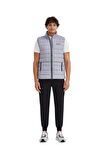 Skechers Erkek Yelek M Outerwear Padded Vest Gri Erkek Yelek S231241-035