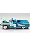 Koleksiyon 1955 Oldsmobile Super 88 Turquoise Green Metal Model Araba 