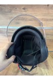 Mat Siyah Açık Kask