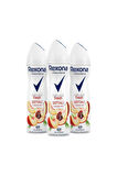 Natural Fresh Şeftali Ve Limon Otu Kadın Deodorant Sprey 150 ml x3