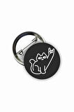 Rock Cat Y2K Grunge Style Buton Rozet