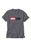 Marvel Studios Logo 2 Renkli Tişört Gri Renkli 2XL Beden