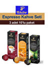 Cafissimo 3'lü Espresso Kahve Set Silla