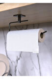 Yapışkanlı 4 lü set uzun havluluk yuvarlak havluluk wc kagıdı askısı kağıt havluluk askısı