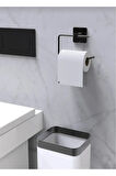 Yapışkanlı 4 lü set uzun havluluk yuvarlak havluluk wc kagıdı askısı kağıt havluluk askısı
