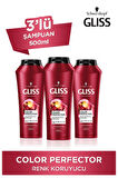 Gliss Color Perfector Renk Koruyucu Şampuan 3 x 500 ML