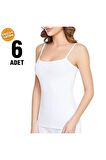 Kadın Ip Askılı Atlet 6lı