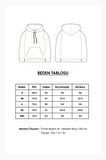 LUNAVISITA Baskılı 2 Iplik Şardonlu Kapüşonlu Kanguru Oversize Salaş Hoodie Sweatshirt