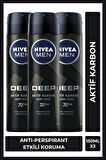 Nivea Men Deep Dimension Erkek Sprey Deodorant 3 x 150 ML