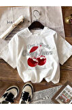 UNISEX OVERSIZE CHERRY LOVERS BASKILI T-SHIRT