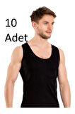 Cihan Yıldız 10lu Paket Siyah Atlet