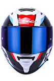 Storm 2 Racer Mavi-kırmızı Kask