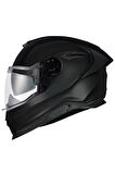 Y.100r Full Black Kapalı Motosiklet Kaskı