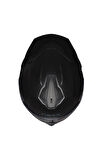 Y.100r Full Black Kapalı Motosiklet Kaskı