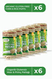 Glutensiz Mısır Patlağı 100 Gr 6 lı Paket Gluten Free Corn Pops 100 Gr 6 Pack