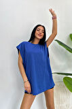 Oversize One Baskılı Siyah Tshirt