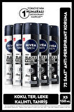 MEN Erkek Sprey Deodorant Black & White Invisible Original 150ml, 72 Saat Anti-Perspirant, X5 Adet