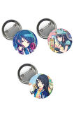 Hatsune Miku Pjsekai Project Sekai Colorful Anime Buton Rozet 3 Adet 44 mm Hoshino Ichika