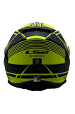 STORM 2 DODGER MAT SİYAH-NEON SARI KASK MAVİ CAM