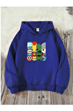 Çocuk Kapüşonlu Baskılı Sweatshirt