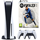 Sony Playstation 5 + 2. Dualsense Kol + Ps5 Fifa 23 (ithalatçı Garantili)