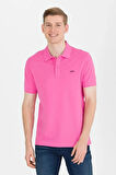 Erkek Pembe Basic Polo Yaka Tişört