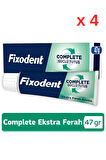 Complete Ekstra Ferah Diş Protezi Yapıştırıcı Krem 47G - 4 Adet