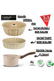 Thermoad 3'Lü Vizon Set (Sosluk&Sütlük-Tart Kalıbı-Kek Kalıbı)