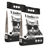 Lindocat Kokusuz Kalın Taneli Kedi Kumu 10 L x 2 Adet