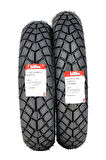 350-10 VE 90/90-12 TAKIM TL (TUBELESS - DUBLEKS)