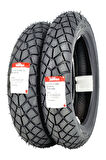 350-10 VE 90/90-12 TAKIM TL (TUBELESS - DUBLEKS)