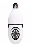 Gece Görüşlü 360 Derece Led Işık 1080p Wifi Kamera Kablosuz Panoramik Balıkgözü Ampul Kamera