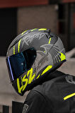 Rapıd 2 Raven Mat Siyah-gri-neon Sarı Kask
