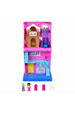 Polly Pocket Pollyville Şeker Dükkanı Oyun Seti HNB03 POLLY POCKET ŞEKERLEME DÜKKANI FİGÜRLERİ