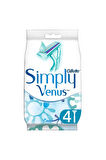 Simply Venus 2 Kullan At Tıraş Bıçağı 4'lü X 3 Paket