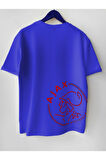 Erkek Baskılı Pamuklu Bisiklet Yaka Kısa Kollu T-shirt