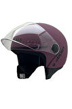 AXXİS SQUARE YARIM KASK SOLİD MAT BORDO XS