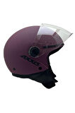 AXXİS SQUARE YARIM KASK SOLİD MAT BORDO XS
