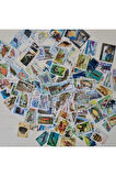 100 Adet Dünya Pulları Karıșık Koleksiyon