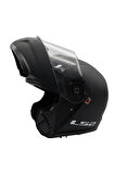 STROBE 2 MAT SİYAH ÇENE AÇILIR KASK-BEDEN - XL