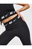 NSW Club Yüksek Bel Leggings Kadın Siyah Tayt CNG-STORE
