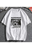 Radiohead Beyaz Unisex Oversize T-shirt