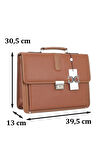 Case Club Kilit Mekanizmalı Taba Notebook Evrak Çanta 15,6 Inç Omuz Askılı