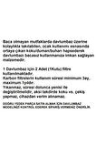 DWK65AJ91R Davlumbaz Karbon Filtre 2li 1Takım Bacasız Aspiratör Kömür Filtresi